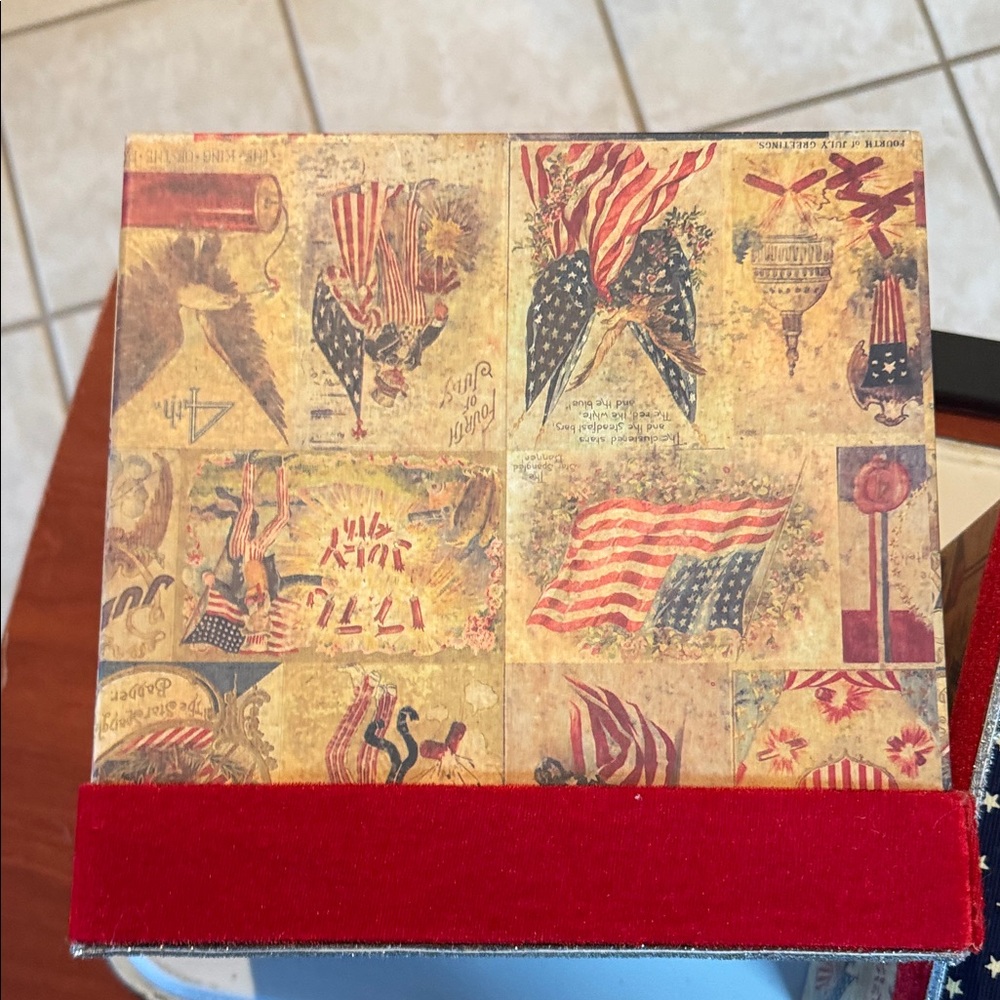 Patriotic Star-Patterned Storage Boxes - Picture 7 of 16